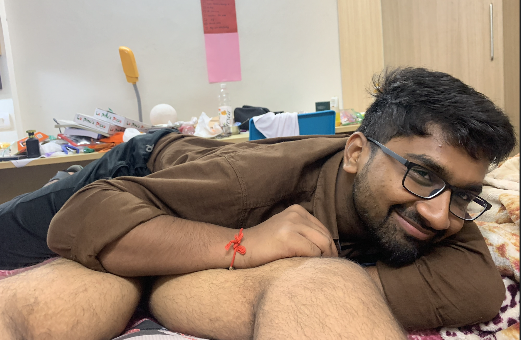 Kumar in a relaxed candid portrait